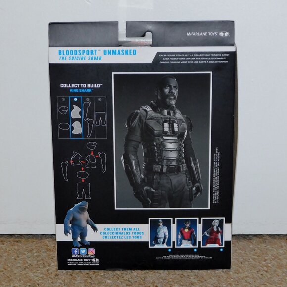 2021 McFarlane DC Multiverse 7" Suicide Squad Bloodsport Unmasked Figure MIB New - Picture 2 of 11